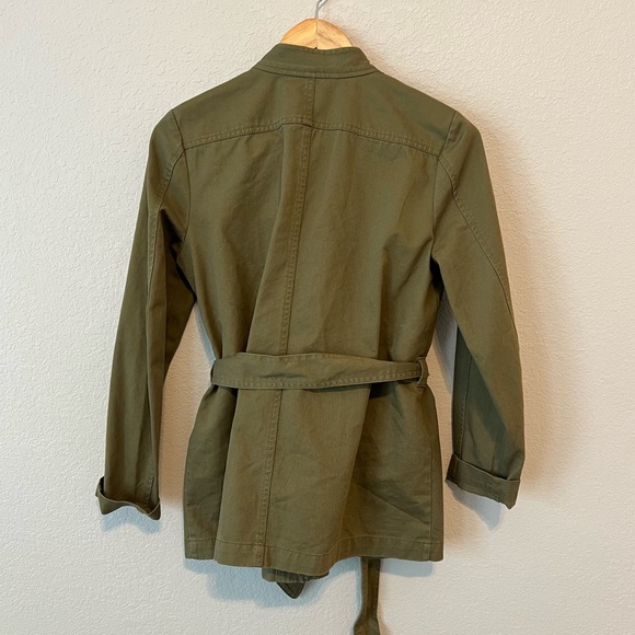 Draper James Field Jacket Green Twill XS - Picture 8 of 9